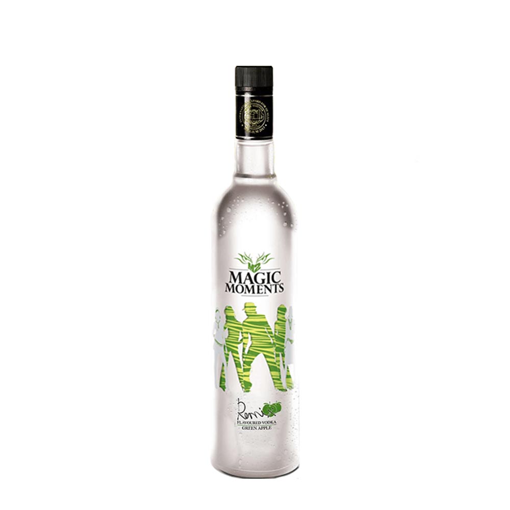 Magic Moments Remix Green Apple Flavoured Vodka 1L - BMMI Shops same day alcohol home delivery
