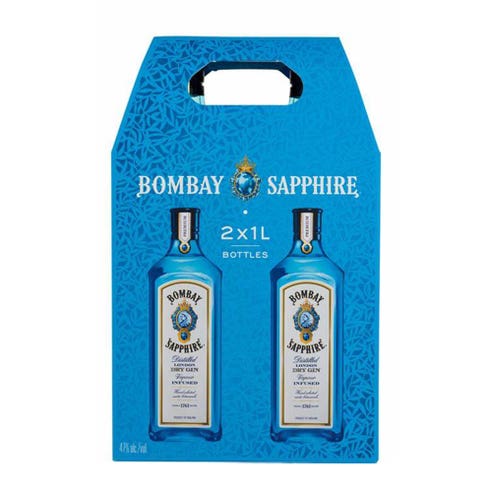 Bombay Sapphire Twin Pack 1L - BMMI Shops same day alcohol home delivery