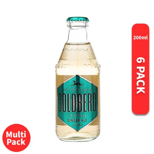 Goldberg Ginger Ale 200ml [6 Pack] - BMMI Shops same day alcohol home delivery