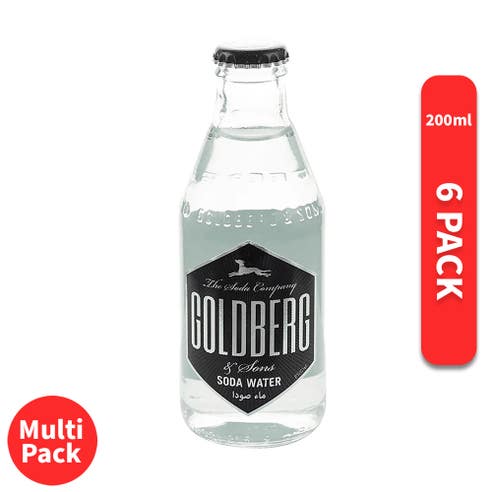 Goldberg Soda Water 200ml [6 Pack] - BMMI Shops same day alcohol home delivery