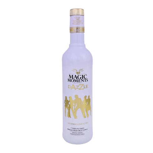 Magic Moments Dazzle Gold Vodka 75cl - BMMI Shops same day alcohol home delivery
