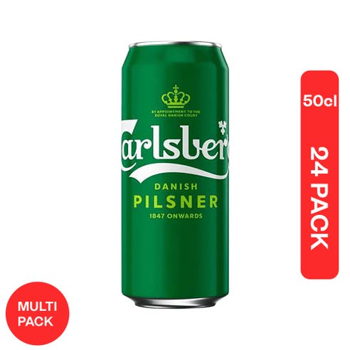 Carlsberg Cans 50cl [24 pack] - BMMI Shops same day alcohol home delivery