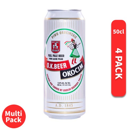 O.K Beer 50cl [4 Pack]  product front image