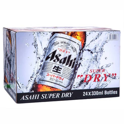Asahi Beer Bottles 33cl [24 Pack] - BMMI Shops same day alcohol home delivery
