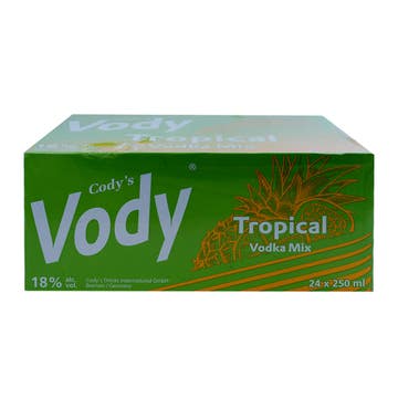 Cody's Vody Tropical Vodka Mix 25cl [Case of 6] - BMMI Shops same day alcohol home delivery