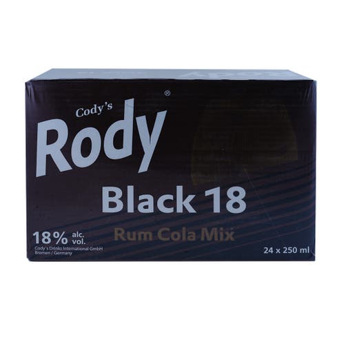 Cody's Rody Rum Cola Mix 25cl [Case of 24] - BMMI Shops same day alcohol home delivery