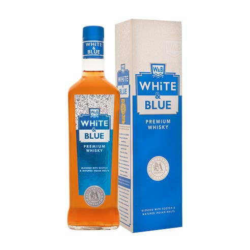 White & Blue Scotch Whisky 75cl - BMMI Shops same day alcohol home delivery