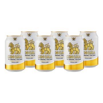 Singha Cans 33cl [6 Pack] - BMMI Shops same day alcohol home delivery