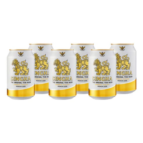 Singha Cans 33cl [6 Pack] - BMMI Shops same day alcohol home delivery