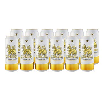 Singha Cans 49cl [12 Pack] - BMMI Shops same day alcohol home delivery