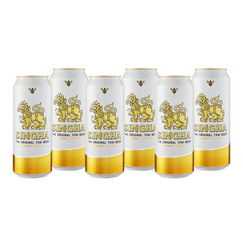Singha Cans 49cl [6Pack] - BMMI Shops same day alcohol home delivery
