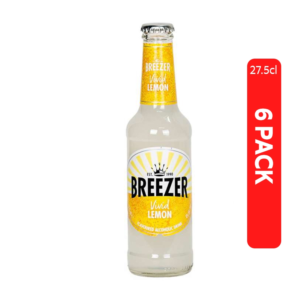 Bacardi Tropical Lemon Breezer 27.5clx6, Flavoured Breezer