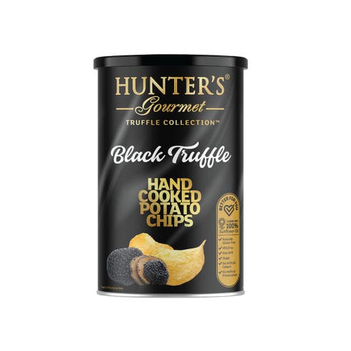 Hunter's Gourmet Black Truffle Hand Cooked Potato Chips 150g - BMMI Shops same day alcohol home delivery