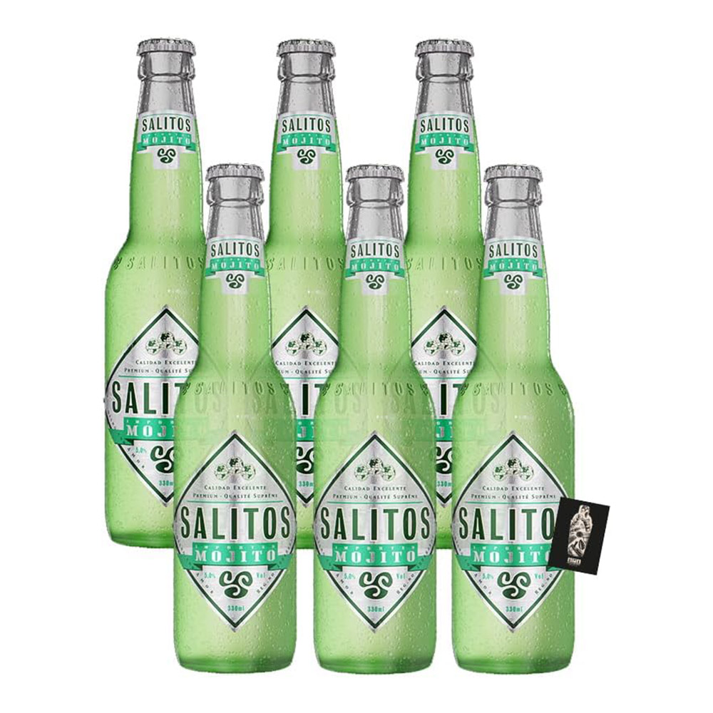 Salitos Mojito Bottle 33clx6, Flavoured Mojito Beer 