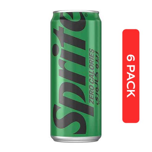 Sprite Zero Can 330ml [6 Pack] - BMMI Shops same day alcohol home delivery