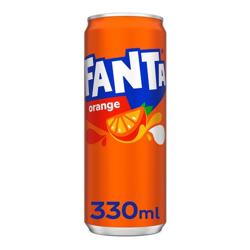 Fanta Orange Sleek Can 330ml - BMMI Shops same day alcohol home delivery