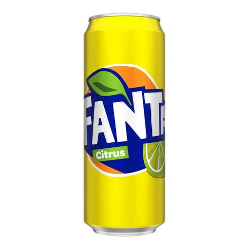 Fanta Citrus Sleek Can 330ml - BMMI Shops same day alcohol home delivery
