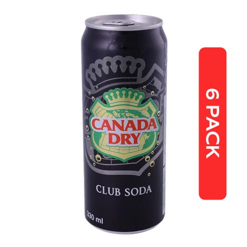 Canada Dry Club Soda 330ml [6 Pack] - BMMI Shops same day alcohol home delivery
