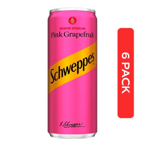 Schweppes Grapefruit 253ml [6 Pack] - BMMI Shops same day alcohol home delivery