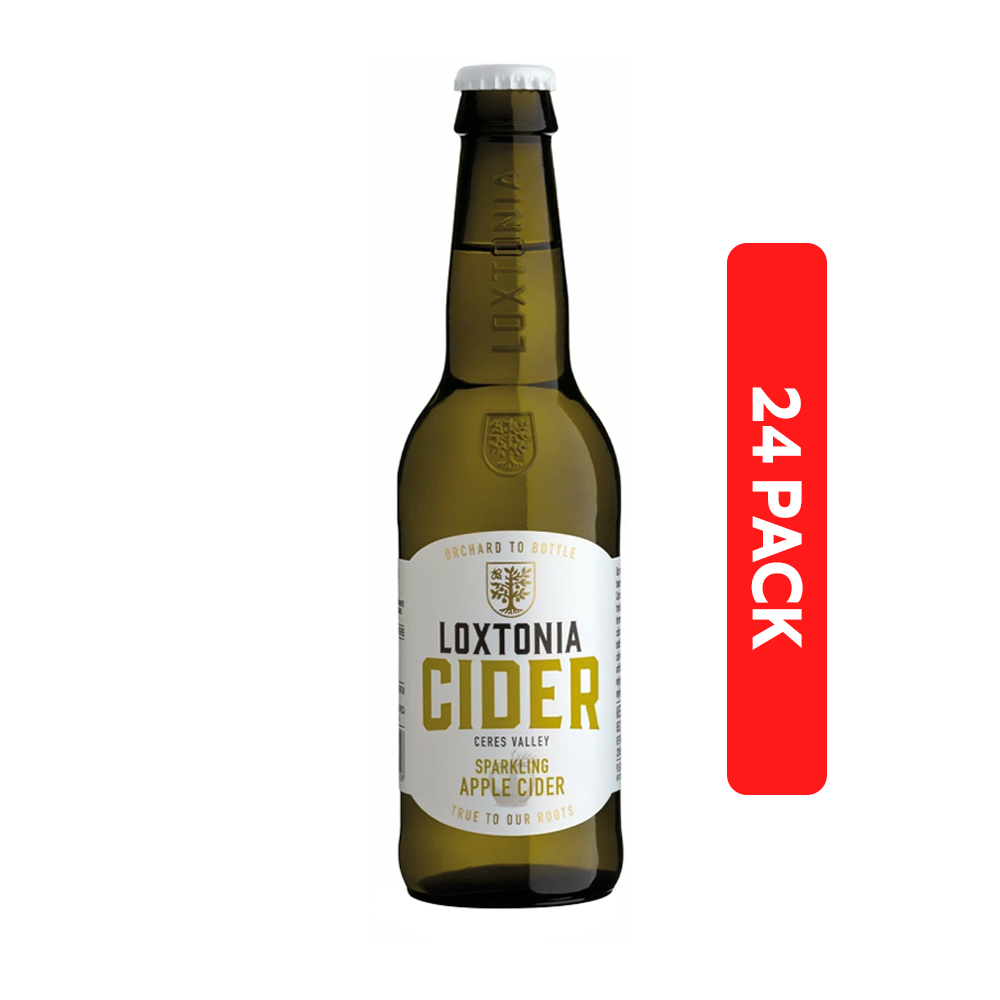 Loxtonia Cider Sparkling Apple Bottles 34cl [24 Pack]