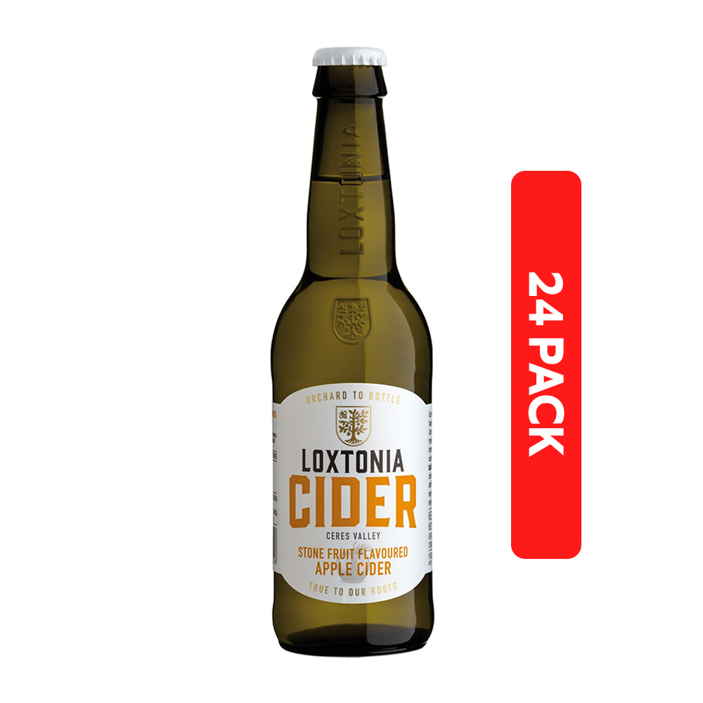 Loxtonia Cider Stone Fruit Bottles 34cl [24 Pack]
