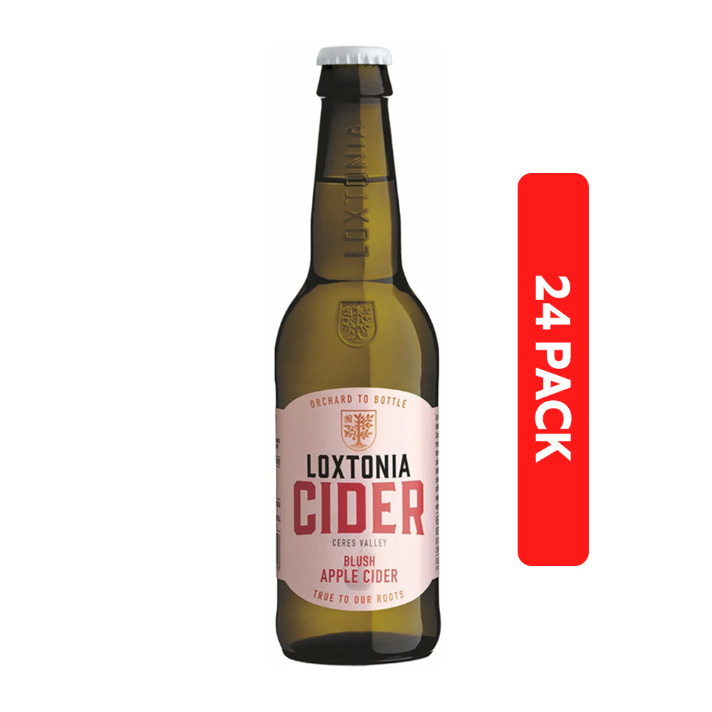 Loxtonia Cider Rose Blush Apple Bottles 34cl [24 Pack]