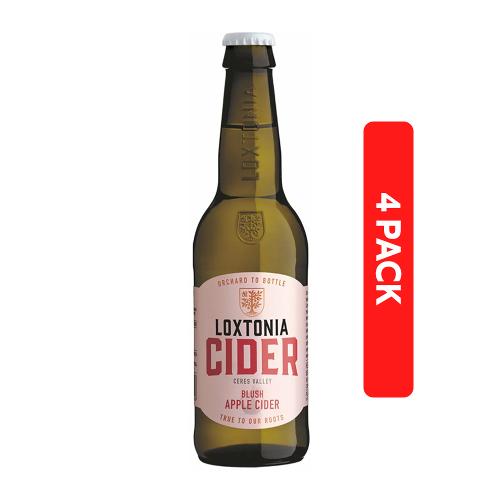 Loxtonia Cider Rose Blush Apple Bottles 34cl [4 Pack]