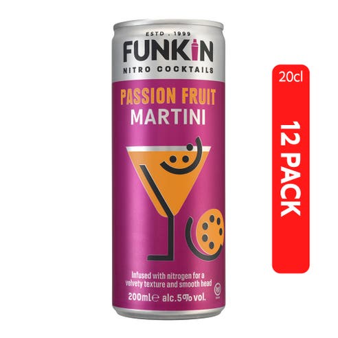Funkin Passionfruit Martini 20cl [12 Pack] - BMMI Shops same day alcohol home delivery