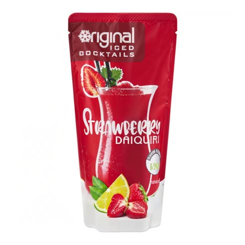 Original Iced Strawberry Daiquiri Pouch 30cl - BMMI Shops same day alcohol home delivery