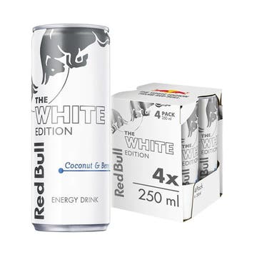 Red Bull Energy Drink White Edition 250ml [4 Pack]