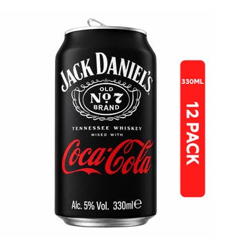Jack Daniel's & Coca-cola Cans 33cl [12 Pack]