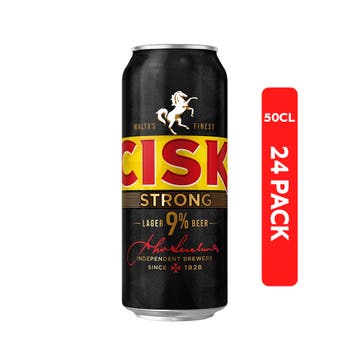 Cisk Strong Beer 9% Cans 50cl [24 Pack]