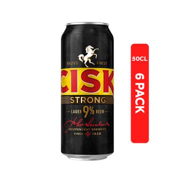Cisk Strong Beer 9% Cans 50cl [6 Pack]