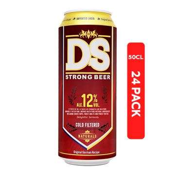 DS Strong Beer 12% Cans 50cl [24 Pack]