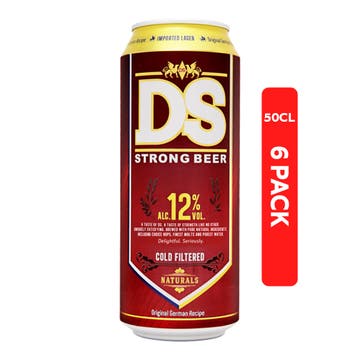 DS Strong Beer 12% Cans 50cl [6 Pack]