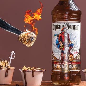 Spiced Rum Topped With S'mores